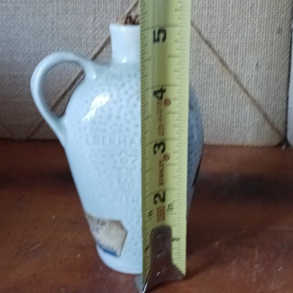 German Schnapps Gebirgs-Enzian Gentian Flower Empty Porcelain Bottle - Picture 4 of 4